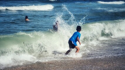 Boys on the beach