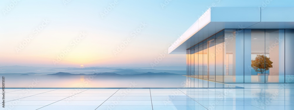 Poster engaging 3d building simulations for architectural projects, engaging building 3d, high-tech archite