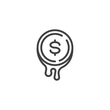 recommend clip art: Financial Meltdown line icon