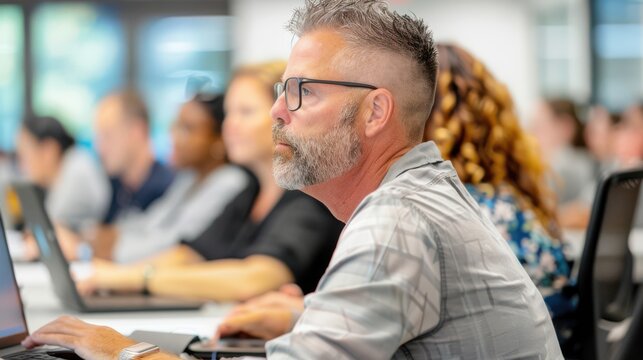 Training session with employees learning about phishing threats, phishing, cybersecurity training