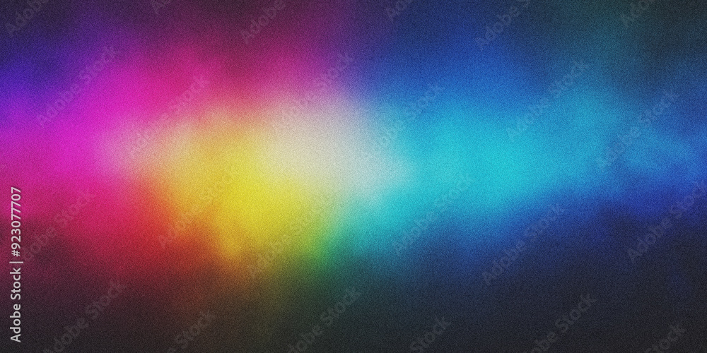 Wall mural abstract colorful gradient background with noise texture.