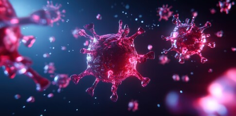 A 3D visualization of the immune system during remission highlights the positive effects of early cancer screening.