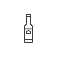 Wine Bottle line icon