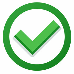 Green check mark art vector