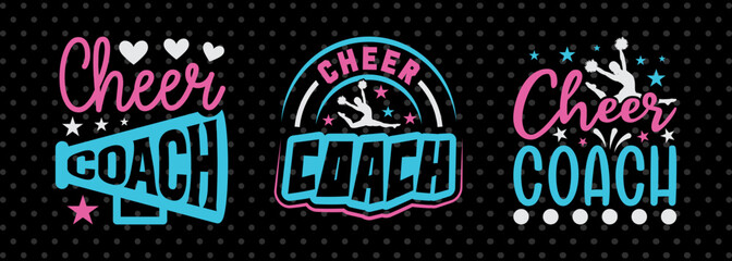 Cheer Coach SVG Cheerleading Cheer Life Bundle Cheer Team Cheer Quote Design PET 00651