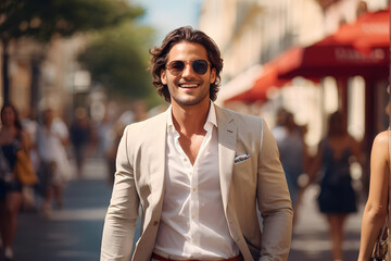 Obraz premium A man in a suit
