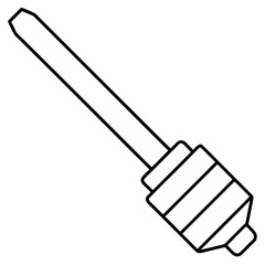 Chisel art vector illustration