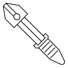 Chisel art vector illustration