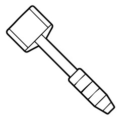 Chisel art vector illustration