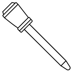Chisel art vector illustration