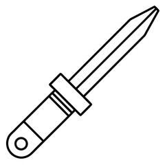 Chisel art vector illustration