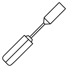 Chisel art vector illustration