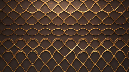 Fototapeta premium closeup snake skin with gold brown color background