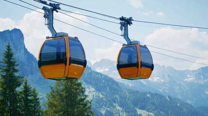 Electric cable cars in Switzerland: Eco-friendly mountain transport,
