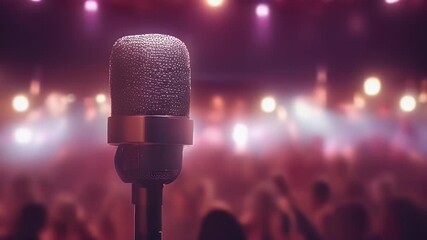 stage microphone show mic ai competition karaoke speech live singing generate party