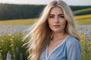 Naklejka premium portrait of a woman