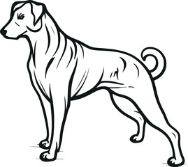 Dog Silhouette Vector art