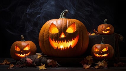 Fototapeta premium halloween jack o lantern