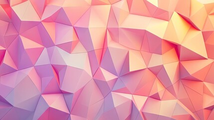 Obraz premium Creative geometric background with interlocking triangles and soft shadows, ideal for web design and banner graphics.