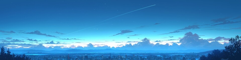 Fototapeta premium Enchanting Anime-Style Autumn Night Scene: Harvest Moon with Rabbits. Creative Pattern for Marketing, Children's Book Illustration, and 4K Wallpaper. AI-Generated Magical Nature Backdrop with Dreamy S