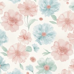water color seamless floral pattern