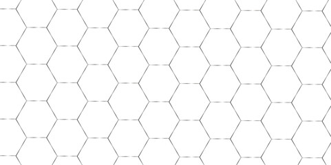 Abstract square digital grid pattern background with hexagons. modern hexagon polygonal technology vector. seamless bright white abstract honeycomb science digital texture background.	
