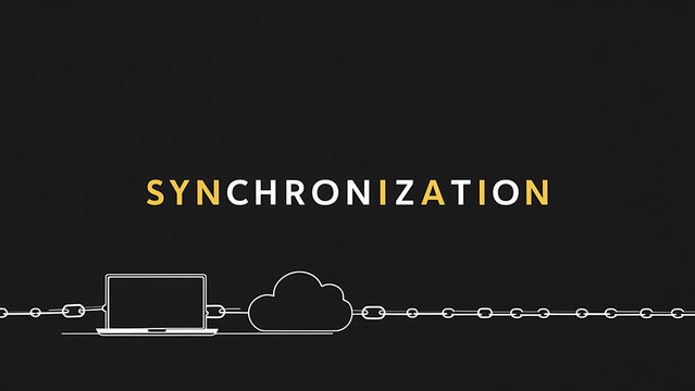 Illustration of the word synchronization