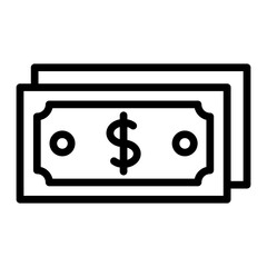 Money Vector Line Icon Design