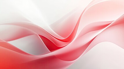 Fototapeta premium Elegant red and white abstract background featuring smooth gradients and geometric patterns. Perfect for contemporary design projects and stylish presentations.