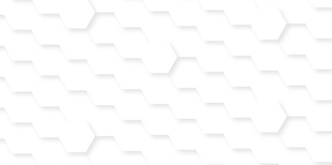 Abstract square digital grid pattern background with hexagons. modern hexagon polygonal technology vector. seamless bright white abstract honeycomb science digital texture background.	
