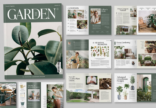 Garden & Nature Magazine Template