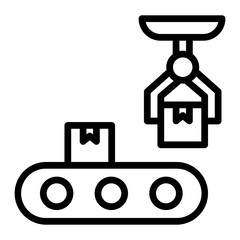 Automation Vector Line Icon Design