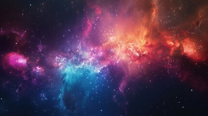 Obraz premium Colorful space galaxy cloud nebula. Universe science astronomy. Supernova background wallpaper.