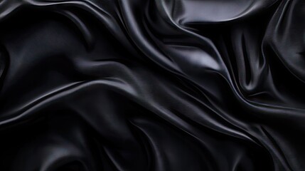 Obraz premium Luxurious black background with a smooth, refined texture and a delicate light effect, ideal for premium design elements.