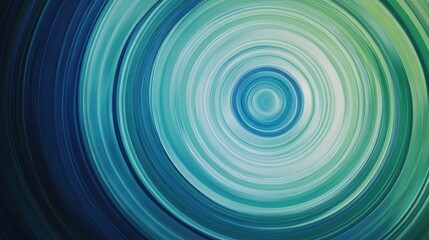 Modern abstract background showcasing concentric circles in varying shades of blue and green. Great for clean, professional designs and tech-oriented visuals. -