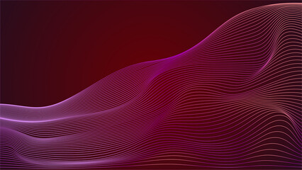 Wave line abstract background for banner, product, social media, corporate