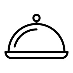 Obraz premium Dish Vector Line Icon Design