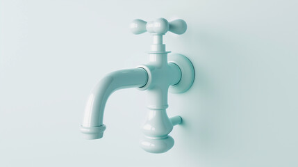 water tap, faucet, modern, ptmt, plastic faucet. Mixer water 3D model. Faucet 3d render. Water tap 3d image