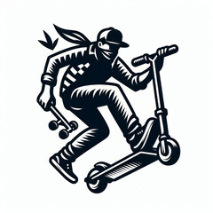 logo club scooter, vector, editing