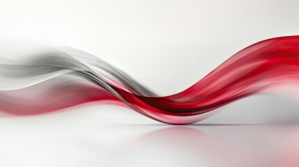 Stylish abstract design combining red and gray tones with a clean white backdrop and ample blank space. Perfect for professional banners, presentations, and modern visuals.