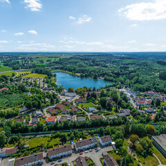 Die Gemeinde Buxheim im Illertal - Blick zum Buxheimer Weiher
