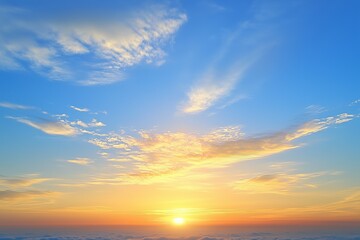 Naklejka premium sunset in the sky 