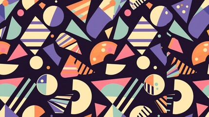 Continuous abstract design with vibrant hues.