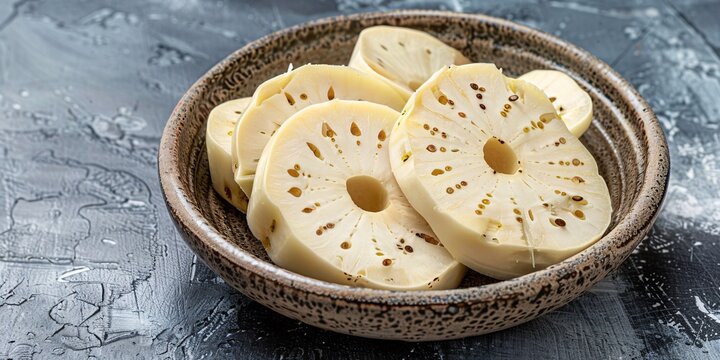 Pieces of cooked fruit bread arranged on a dish against a dark backdrop.