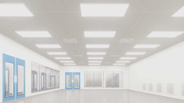 empty Clean room pharmaceutical plant