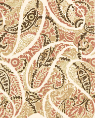 Seamless pattern, paisley, vector,all over pattern,