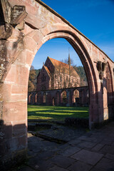 Naklejka premium Hirsau Abbey, formerly known as Hirschau Abbey in the Black Forest, Benedictine abbeys of Germany in Calw, Baden-Württemberg