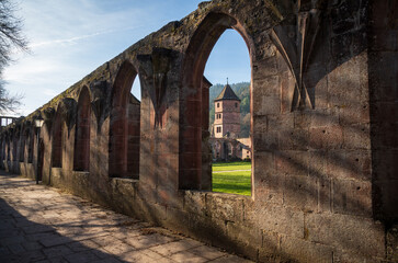 Hirsau Abbey, formerly known as Hirschau Abbey in the Black Forest, Benedictine abbeys of Germany...