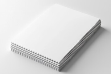 Blank A4 Paper Mockup on Isolated Background created with Generative AI