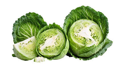 Fresh ripe cabbage vegetable isolated on a white background